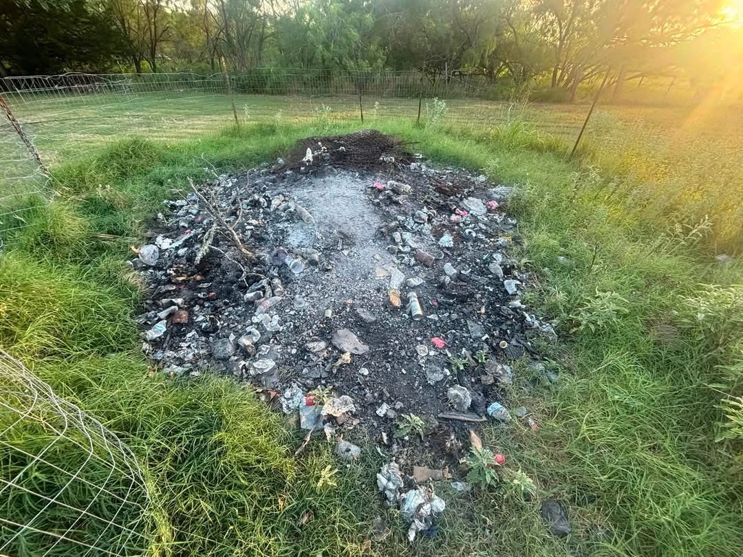 Cleanup area before debris removal